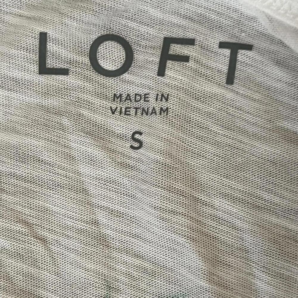 LOFT summer pineapple 100% cotton print t-shirt Size Small - Picture 6 of 7